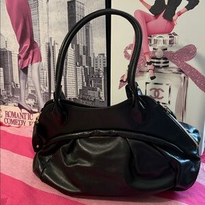 Furla Black Leather Shoulder Bag
